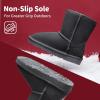 DREAM PAIRS Girls Boys Boots Kids Faux Fur Lined Winter Snow FuzzyClassic Kid’s Mid Boot(Grey)