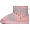 DREAM PAIRS Girls Boys Boots Kids Winter Ankle Faux Fur Lined Snow Shoes FuzzyClassic Kid’s Low Boot for Toddler/Little Kid/Big Kid(Pink/Camouflage)