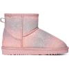 DREAM PAIRS Girls Boys Boots Kids Winter Ankle Faux Fur Lined Snow Shoes FuzzyClassic Kid’s Low Boot for Toddler/Little Kid/Big Kid(Pink/Camouflage)