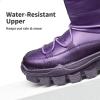 DREAM PAIRS Girls Boys Snow Boots Slip Resistant Outdoor Warm Ankle Winter Shoes Toddler/Little Kid(Purple)