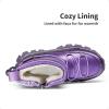 DREAM PAIRS Girls Boys Snow Boots Slip Resistant Outdoor Warm Ankle Winter Shoes Toddler/Little Kid(Purple)
