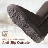 DREAM PAIRS Girls Boys Winter Boots Faux Fur Lined Mid Calf Kids Snow Tall Shoes FuzzyChic Kid’s Buckle for Little Kid/Big Kid(Brown)