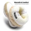 DREAM PAIRS Girls Snow Boots Warm Cozy Anti-Slip Lightweight Mid Calf Faux Fur Lining Winter Shoes for Little/Big Kids(Beige/White)