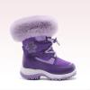 DREAM PAIRS Girls Toddler Snow Boots Slip Resistant Faux Fur Lined Mid Calf Little Kids Winter Shoes(Purple)