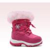 DREAM PAIRS Girls Toddler Snow Boots Slip Resistant Faux Fur Lined Mid Calf Little Kids Winter Shoes(Rose Red)