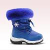 DREAM PAIRS Girls Toddler Snow Boots Slip Resistant Faux Fur Lined Mid Calf Little Kids Winter Shoes(Royal Blue)