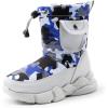 DREAM PAIRS Boys Girls Snow Boots Water Resistant Non-Slip Mid Calf Lightweight Athletic Outdoor Warm Winter Shoes for Little/Big Kids(Grey/Blue/Black/White)