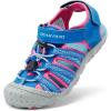 DREAM PAIRS Boys Girls Summer Outdoor Athletic Sport Sandals Hiking Beach Casual Closed Toe Adjustable Multicolor for Toddler/Little/Big Kids(Royal/Fuchsia)