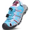 DREAM PAIRS Boys Girls Summer Outdoor Athletic Sport Sandals Walking Hiking Hook and Loop Adjustable Multicolor for Toddler/Little/Big Kids(Baby/Blue/Pink)