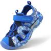 DREAM PAIRS Boys Girls Summer Outdoor Athletic Sport Sandals for Little/Big Kid(Royal Blue)