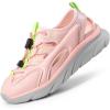 DREAM PAIRS Boys Girls Summer Outdoor Athletic Sport Sandals for Little/Big Kids(Pink/Light Grey)