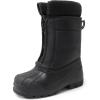 DREAM PAIRS Boys Girls Waterproof Winter Snow Boots(Black)