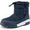 DREAM PAIRS Boys Girls Winter Snow Boots Slip Resistant Outdoor Cold Weather Boots with Faux Fur Lining(Blue)