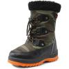 DREAM PAIRS Boys Snow Boots Camouflage Slip Resistant Faux Fur Lined Winter Shoes for Little/Big Kid(Camo/Orange)