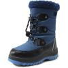 DREAM PAIRS Boys Snow Boots Camouflage Slip Resistant Faux Fur Lined Winter Shoes for Little/Big Kid(Dark Blue)