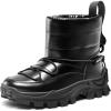DREAM PAIRS Girls Boys Snow Boots Slip Resistant Outdoor Warm Ankle Winter Shoes Toddler/Little Kid(Black)