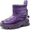 DREAM PAIRS Girls Boys Snow Boots Slip Resistant Outdoor Warm Ankle Winter Shoes Toddler/Little Kid(Purple)