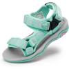 DREAM PAIRS Kids Adventurous Light-Weight Adjustable Straps Summer Sandals (Toddler/Little Kid/Big Kid)(Mint/Pink)