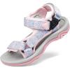 DREAM PAIRS Kids Adventurous Light-Weight Adjustable Straps Summer Sandals (Toddler/Little Kid/Big Kid)(Pink)