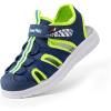 DREAM PAIRS Toddler Boys Girls Sport Sandals Cute Breathable Lightweight Outdoor Play Casual Closed Toe Hook and Loop for Toddlers & Little Kids(Navy)