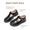 DREAM PAIRS Girl Mary Jane Dress Shoes – Ballet Flats for Girl School Uniform Shoes for Toddler Little Girls(All Black)