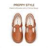 DREAM PAIRS Girl Mary Jane Dress Shoes – Ballet Flats for Girl School Uniform Shoes for Toddler Little Girls(Brown)