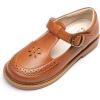 DREAM PAIRS Girl Mary Jane Dress Shoes – Ballet Flats for Girl School Uniform Shoes for Toddler Little Girls(Brown)
