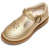 DREAM PAIRS Girl Mary Jane Dress Shoes – Ballet Flats for Girl School Uniform Shoes for Toddler Little Girls(Gold)