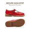 DREAM PAIRS Girl Mary Jane Dress Shoes – Ballet Flats for Girl School Uniform Shoes for Toddler Little Girls(Red)