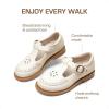 DREAM PAIRS Girl Mary Jane Dress Shoes – Ballet Flats for Girl School Uniform Shoes for Toddler Little Girls(White)