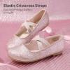 DREAM PAIRS Girls Ballerina Dress Shoes Mary Jane Flats(Pink)