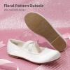 DREAM PAIRS Girls Ballerina Dress Shoes Mary Jane Flats(White)