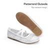 DREAM PAIRS Girls Ballerina Dress Shoes Mary Jane Flats(White-sheer)