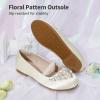 DREAM PAIRS Girls Ballet Flats Flower Shoes Mary Jane Ballerina Flat Dress Shoes for Daily/Wedding/Party(Ivory)