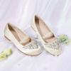 DREAM PAIRS Girls Ballet Flats Flower Shoes Mary Jane Ballerina Flat Dress Shoes for Daily/Wedding/Party(Ivory)