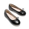 DREAM PAIRS Girls Dress Shoes Ballet Flats Slip-on Fashion Bow Flower Girl Shoes for Wedding, School, Party, Birthday(Black)