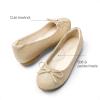 DREAM PAIRS Girls Dress Shoes Ballet Flats Slip-on Fashion Bow Flower Girl Shoes for Wedding, School, Party, Birthday(Gold/Glitter)