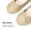 DREAM PAIRS Girls Dress Shoes Ballet Flats Slip-on Fashion Bow Flower Girl Shoes for Wedding, School, Party, Birthday(Gold/Glitter)