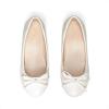 DREAM PAIRS Girls Dress Shoes Ballet Flats Slip-on Fashion Bow Flower Girl Shoes for Wedding, School, Party, Birthday(Ivory)