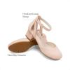 DREAM PAIRS Girls Dress Shoes Closed Toe High Heels Ankle Strap Toddler Little Big Kid Wedding Flower Party Pump(Nude)