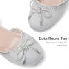 DREAM PAIRS Girls Dress Shoes Closed Toe Low Heels Ankle Strap Pumps for Toddler Little Big Kid Flower Party Wedding Princess(Silver-glitter)