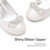 DREAM PAIRS Girls Dress Shoes Platform Chunky Heel Ankle Strap Princess Flats Flower Party Wedding Pump for Little Big Kid(Ivory)