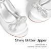 DREAM PAIRS Girls Dress Shoes Platform Chunky Heel Ankle Strap Princess Flats Flower Party Wedding Pump for Little Big Kid(White)