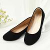 DREAM PAIRS Girls Dress Shoes Slip on Ballerina Flats for Wedding/Party(Black/Nubuck)