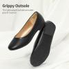 DREAM PAIRS Girls Dress Shoes Slip on Ballerina Flats for Wedding/Party(Black/Pu)