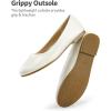DREAM PAIRS Girls Dress Shoes Slip on Ballerina Flats for Wedding/Party(Ivory/Pu)