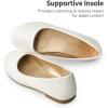 DREAM PAIRS Girls Dress Shoes Slip on Ballerina Flats for Wedding/Party(Ivory/Pu)