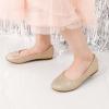 DREAM PAIRS Girls Dress Shoes Slip on Ballerina Flats for Wedding/Party(Muy-shine-gold Glitter)