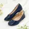 DREAM PAIRS Girls Dress Shoes Slip on Ballerina Flats for Wedding/Party(Navy/Pat)