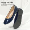 DREAM PAIRS Girls Dress Shoes Slip on Ballerina Flats for Wedding/Party(Navy/Pat)